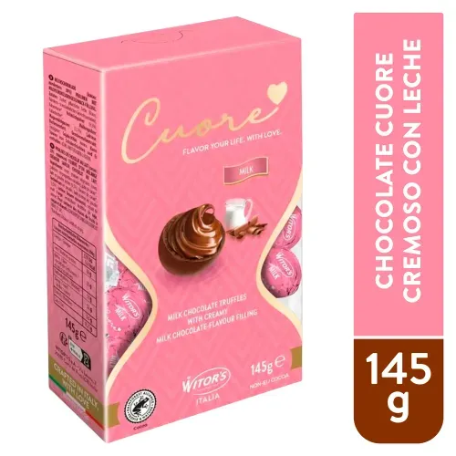Chocolate Cuore cremoso con leche - 145 g