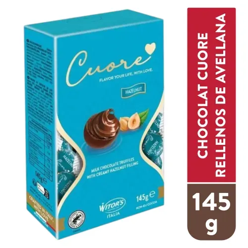 Chocolate Cuore relleno de avellana - 145 g