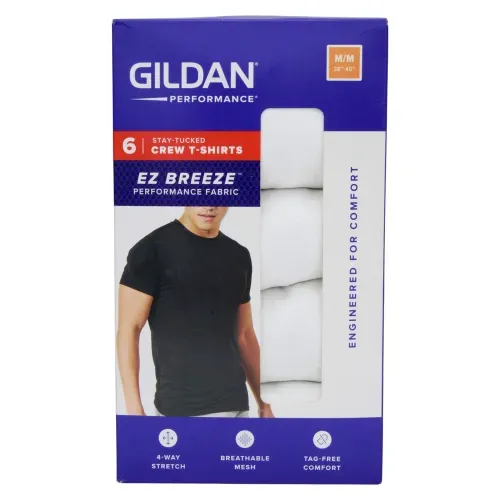 6p Playera Cuello Redondo Blanco m