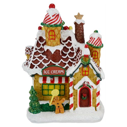 Casa Holiday Time para villa iluminada Navidad - 7 Pulgadas