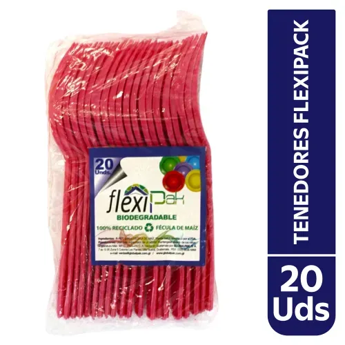 Tenedor Flexipak Desechable 20Ea
