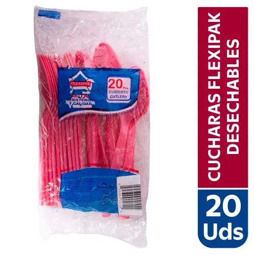 Cuchara Flexipak Desechable -20 Unidades