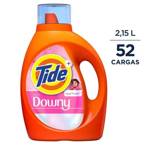Detergente Líquido Tide April Fresh Ropa Blanca Color 52 Cargas - 2.15 L