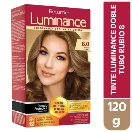 Tinte Luminance Doble Tubo 8.0 Rubio - 120 g