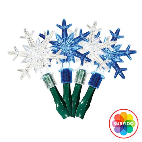 Luces Holiday Time LED batería incluida Navidad serie de 10 luces