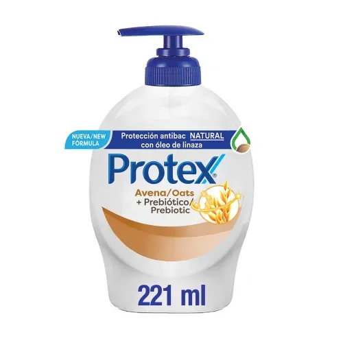 Jabón Liquido Antibacterial  Protex Avena, con Prebiótico - 221ml