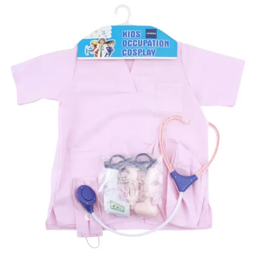Disfraz Medico Rosa 7 Pzs