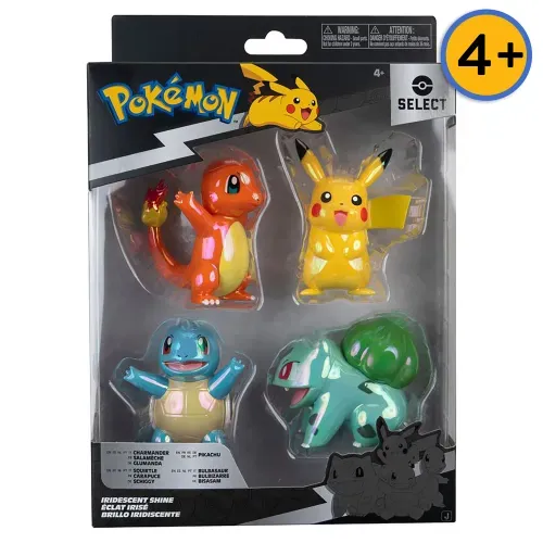 Set Figuras Metalicas 4pk Pokemon