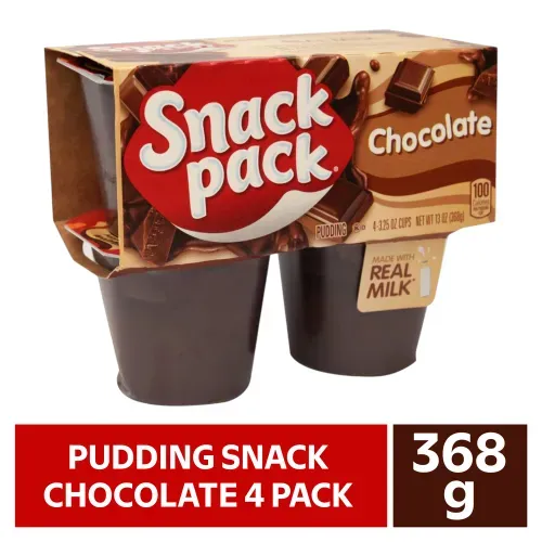 4 Pack Pudding Snack Pack Chocolate - 92 g