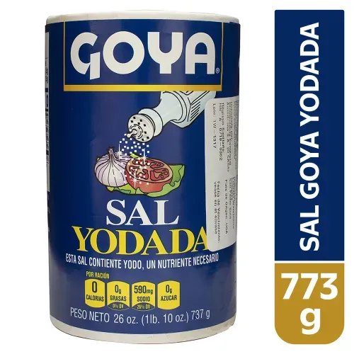 Sal  Goya Yodada en frasco - 737 g