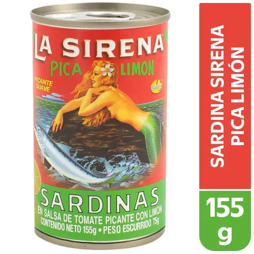 Sardinas Pica Limón en Salsa De Tomate -  155 g