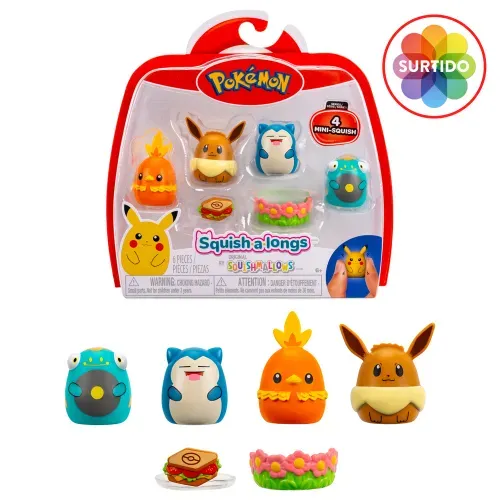 Pack De Pockemon y Amigos Squish a Longs