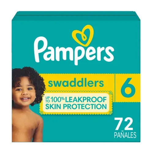 Pañales Pampers Swaddlers Etapa 6 Hasta 100% Libre de Derrames - 72 Uds