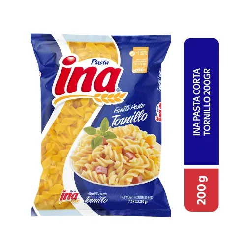 Pasta Ina Tipo Tornillo Bolsa - 200 g