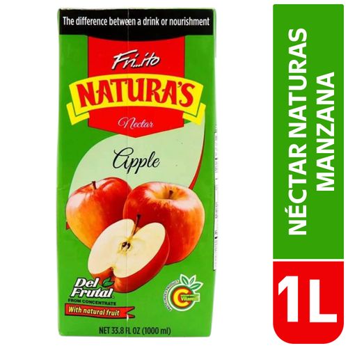 Jugo Naturas Nectar De Manzana- 1000 ml