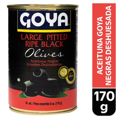 Aceituna Goya Negra Deshuesadas - 170 g