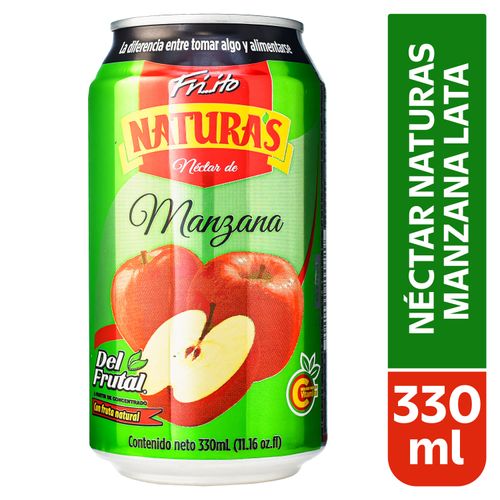 Jugo Naturas Nectar De Manzana Lata- 330ml