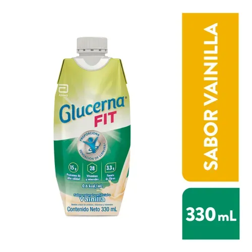 Complemento Nutricional GlucernaFit Vainilla  -  330 mL-Precio indicado por comp liq diabetico