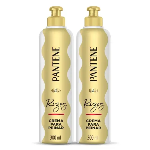 Crema para Peinar Pantene Rizos Definidos Promo Pack 2 Uds - 300 ml c/u