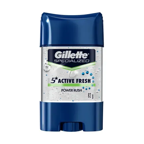 Gel Invisible Antitranspirante Gillette Specialized Active Fresh Power Rush - 82 g