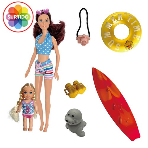 Set De Playa Con Muneca De 11.5