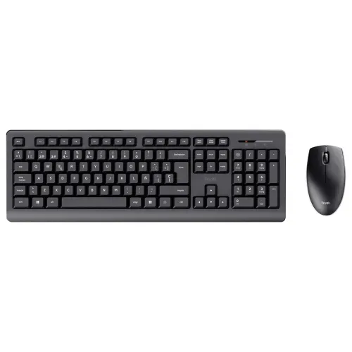 Teclado y Mouse Trust Primo Inalámbrico Negro