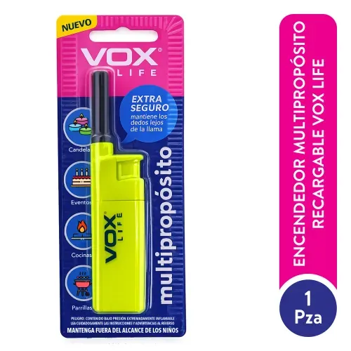 Encendedor Multipropósito Recargable VOX LIFE 1 Pza