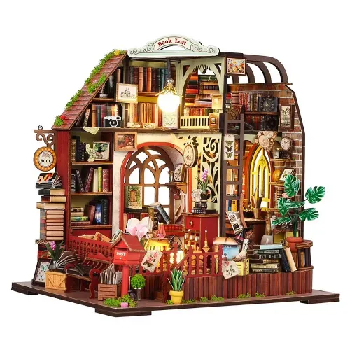 Puzzle 3d Madera Book House Luz y Sonido