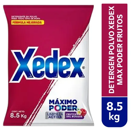 Deterge Polvo Xedex Maxpod Frutos 8500g