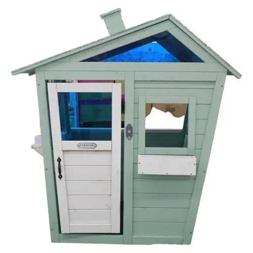Casita Exterior De Madera Celeste