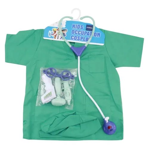 Disfraz Medico Verde 7 Pzs