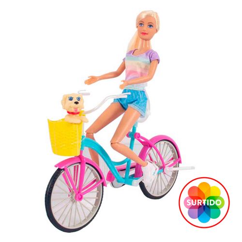 Muñeca Brittany con bicicleta surtido