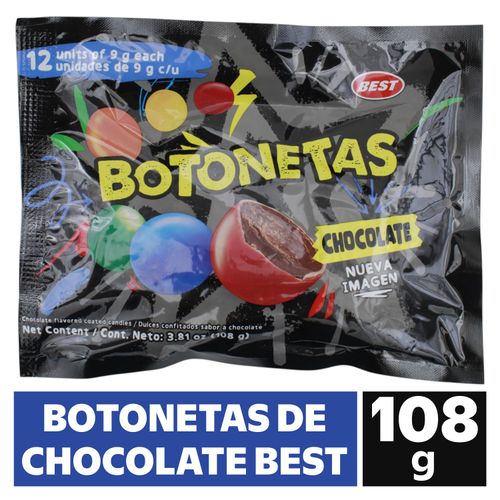 Botoneta De Chocolate 108gr