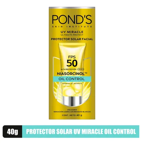 Protector Solar Ponds Uv Miracle FPS 50 - 40 g