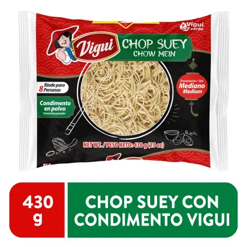 Fideos Vigui chow mein con sazonador - 430 g