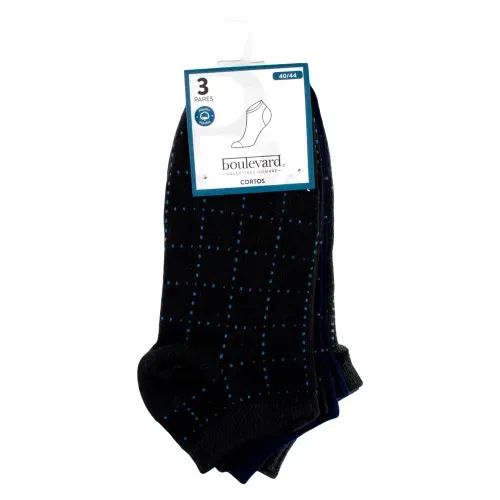 3p Calcetin Casual Pdq Diseno Corto Blv