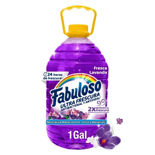 Desinfectante Fabuloso Multiusos  Frescura Activa Antibacterial Lavanda - 1 gal