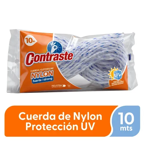Cuerda El Contraste Nylon 10 Metros 1ud