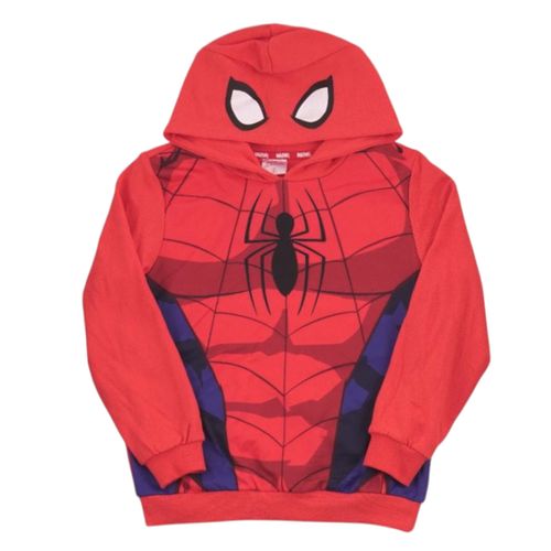 Hoodie Disfraz Nino Spiderman Rojo