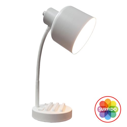 Lámpara LED de escritorio Mainstays con puerto USB y tipo C - 38 cm