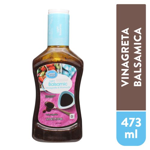 Vinagre balsámico Great Value light - 473 ml