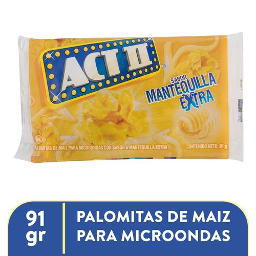 Palomitas Act II Mantequilla Extra - 91 g