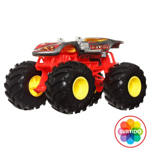 Carro de juguete Hot-Wheels diseño de monster truks