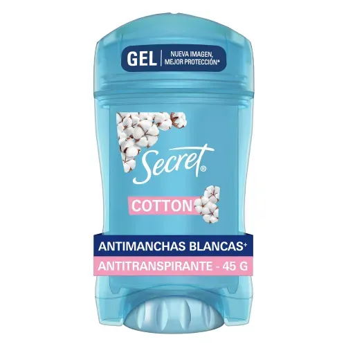 Gel Invisible Antitranspirante Secret Cotton - 45 g