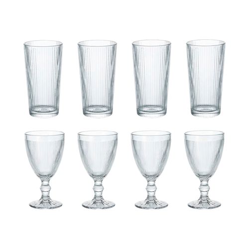 Ms Set De Vasos y Copas 8 Piezas