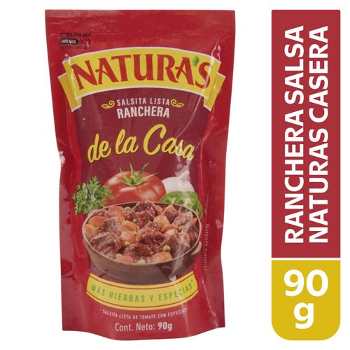 Salsa Tomate Natur Ranchera Casera 90gr