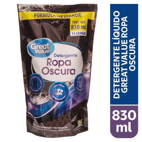Det Liq Great Value Oscura Dp 830ml