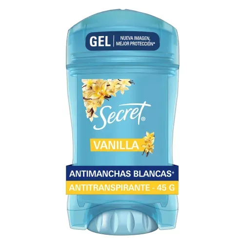 Gel Invisible Antitranspirante Secret Vainilla - 45 g