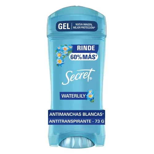 Gel Invisible Antitranspirante Secret Waterlily - 73 g