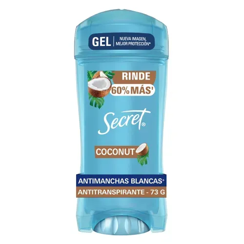 Gel Invisible Antitranspirante Secret Coconut - 73 g